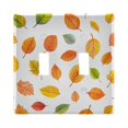 thumbnail image 1 of Yayeee Toggle Light Switch Wall Plate 2-Gang 4.56"x4.48" Decorative Outlet Cover, Yellow Leaves, 1 of 7
