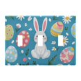 thumbnail image 1 of Yayeee Toggle Light Switch Wall Plate 3-Gang 6.37"x4.48" Decorative Outlet Cover, Blue Easter Bunny, 1 of 7