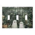 thumbnail image 1 of Yayeee Toggle Light Switch Wall Plate 3-Gang 6.37"x4.48" Decorative Outlet Cover, Cute Ghosts Playing, 1 of 7