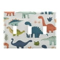 thumbnail image 1 of Yayeee Toggle Light Switch Wall Plate 3-Gang 6.37"x4.48" Decorative Outlet Cover, Dinosaur Pattern, 1 of 7