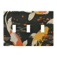 thumbnail image 1 of Yayeee Toggle Light Switch Wall Plate 3-Gang 6.37"x4.48" Decorative Outlet Cover, Fish Pattern, 1 of 7