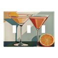 thumbnail image 1 of Yayeee Toggle Light Switch Wall Plate 3-Gang 6.37"x4.48" Decorative Outlet Cover, Mid Century Orange Juice, 1 of 7