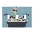 thumbnail image 1 of Yayeee Toggle Light Switch Wall Plate 3-Gang 6.37"x4.48" Decorative Outlet Cover, Pirate Animals, 1 of 7
