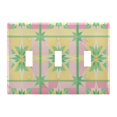 thumbnail image 1 of Yayeee Toggle Light Switch Wall Plate 3-Gang 6.37"x4.48" Decorative Outlet Cover, Retro Beige Stars, 1 of 7