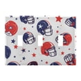 thumbnail image 1 of Yayeee Toggle Light Switch Wall Plate 3-Gang 6.37"x4.48" Decorative Outlet Cover, Star Spangled Helmets, 1 of 7