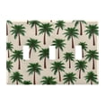 thumbnail image 1 of Yayeee Toggle Light Switch Wall Plate 3-Gang 6.37"x4.48" Decorative Outlet Cover, Yellow Palm Tree Pattern, 1 of 7