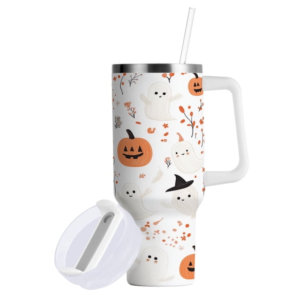 Yayeee Tumbler with Lids and Straws and Handle Insulated Cup 30oz Stainless Steel Vacuum Bottle for Iced & Hot Beverages