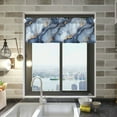 thumbnail image 1 of Yayeee Kitchen Valance Rod Pocket 54" x 18" Living Room Window Curtain, Abstract Marble Pattern, 1 of 6
