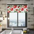 thumbnail image 1 of Yayeee Kitchen Valance Rod Pocket 54" x 18" Living Room Window Curtain, Apple Pattern, 1 of 6
