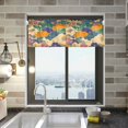 thumbnail image 1 of Yayeee Kitchen Valance Rod Pocket 54" x 18" Living Room Window Curtain, Beige Floral Wave, 1 of 6