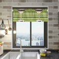 thumbnail image 1 of Yayeee Kitchen Valance Rod Pocket 54" x 18" Living Room Window Curtain, Black Martini, 1 of 6