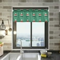 thumbnail image 1 of Yayeee Kitchen Valance Rod Pocket 54" x 18" Living Room Window Curtain, Christmas Trees, 1 of 6