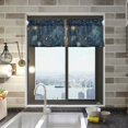 thumbnail image 1 of Yayeee Kitchen Valance Rod Pocket 54" x 18" Living Room Window Curtain, Dark Star Map, 1 of 6
