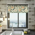 thumbnail image 1 of Yayeee Kitchen Valance Rod Pocket 54" x 18" Living Room Window Curtain, Floral Design, 1 of 6