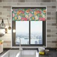 thumbnail image 1 of Yayeee Kitchen Valance Rod Pocket 54" x 18" Living Room Window Curtain, Floral Pattern, 1 of 6