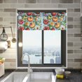 thumbnail image 1 of Yayeee Kitchen Valance Rod Pocket 54" x 18" Living Room Window Curtain, Floral Tomatoes, 1 of 6