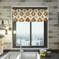 thumbnail image 1 of Yayeee Kitchen Valance Rod Pocket 54" x 18" Living Room Window Curtain, Geometric Designs, 1 of 6
