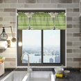 thumbnail image 1 of Yayeee Kitchen Valance Rod Pocket 54" x 18" Living Room Window Curtain, Green Martini Glass, 1 of 6
