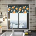 thumbnail image 1 of Yayeee Kitchen Valance Rod Pocket 54" x 18" Living Room Window Curtain, Green Oranges, 1 of 6