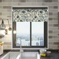 thumbnail image 1 of Yayeee Kitchen Valance Rod Pocket 54" x 18" Living Room Window Curtain, Light Floral, 1 of 6