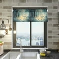 thumbnail image 1 of Yayeee Kitchen Valance Rod Pocket 54" x 18" Living Room Window Curtain, Night Forest Scene, 1 of 6