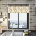 thumbnail image 1 of Yayeee Kitchen Valance Rod Pocket 54" x 18" Living Room Window Curtain, Pastel Green Geometric, 1 of 6