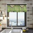 thumbnail image 1 of Yayeee Kitchen Valance Rod Pocket 54" x 18" Living Room Window Curtain, Red Martini, 1 of 6