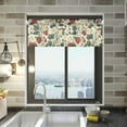 thumbnail image 1 of Yayeee Kitchen Valance Rod Pocket 54" x 18" Living Room Window Curtain, Small Strawberry Pattern, 1 of 6