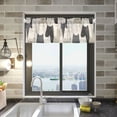 thumbnail image 1 of Yayeee Kitchen Valance Rod Pocket 54" x 18" Living Room Window Curtain, White Cute Cats, 1 of 6