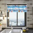 thumbnail image 1 of Yayeee Kitchen Valance Rod Pocket 54" x 18" Living Room Window Curtain, Yellow Sailboats, 1 of 6