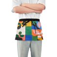 thumbnail image 1 of Yayeee Waist Apron with Pockets for Cooking Waterproof Half Server Aprons, Abstract Plants, 1 of 7