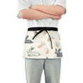 thumbnail image 1 of Yayeee Waist Apron with Pockets for Cooking Waterproof Half Server Aprons, Adorable Bunnies, 1 of 7