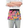 thumbnail image 1 of Yayeee Waist Apron with Pockets for Cooking Waterproof Half Server Aprons, Art Map, 1 of 7