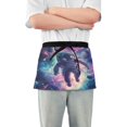 thumbnail image 1 of Yayeee Waist Apron with Pockets for Cooking Waterproof Half Server Aprons, Astronaut Pattern, 1 of 7