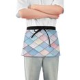 thumbnail image 1 of Yayeee Waist Apron with Pockets for Cooking Waterproof Half Server Aprons, Beige Art Pattern, 1 of 7