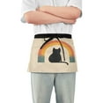 thumbnail image 1 of Yayeee Waist Apron with Pockets for Cooking Waterproof Half Server Aprons, Beige Cat Rainbow, 1 of 7