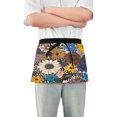 thumbnail image 1 of Yayeee Waist Apron with Pockets for Cooking Waterproof Half Server Aprons, Beige Flowers, 1 of 7