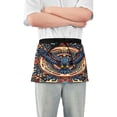 thumbnail image 1 of Yayeee Waist Apron with Pockets for Cooking Waterproof Half Server Aprons, Blue Geometric Eagle, 1 of 7