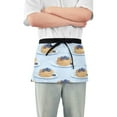 thumbnail image 1 of Yayeee Waist Apron with Pockets for Cooking Waterproof Half Server Aprons, Blueberry Pancake Pattern, 1 of 7