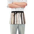 thumbnail image 1 of Yayeee Waist Apron with Pockets for Cooking Waterproof Half Server Aprons, Brown Abstract Stripes, 1 of 7