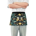 thumbnail image 1 of Yayeee Waist Apron with Pockets for Cooking Waterproof Half Server Aprons, Brown Mystical Owls, 1 of 7