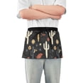 thumbnail image 1 of Yayeee Waist Apron with Pockets for Cooking Waterproof Half Server Aprons, Cactus Flower Pattern, 1 of 7