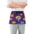thumbnail image 1 of Yayeee Waist Apron with Pockets for Cooking Waterproof Half Server Aprons, Candy Carnival, 1 of 7