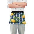 thumbnail image 1 of Yayeee Waist Apron with Pockets for Cooking Waterproof Half Server Aprons, Cartoon Beige Lemon, 1 of 7