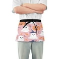 thumbnail image 1 of Yayeee Waist Apron with Pockets for Cooking Waterproof Half Server Aprons, Cartoon Halloween Ghosts, 1 of 7