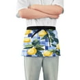 thumbnail image 1 of Yayeee Waist Apron with Pockets for Cooking Waterproof Half Server Aprons, Cartoon Lemon Leaves, 1 of 7