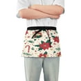 thumbnail image 1 of Yayeee Waist Apron with Pockets for Cooking Waterproof Half Server Aprons, Christmas Floral, 1 of 7