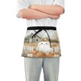 thumbnail image 1 of Yayeee Waist Apron with Pockets for Cooking Waterproof Half Server Aprons, Cute Halloween Pumpkins, 1 of 7