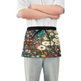 thumbnail image 1 of Yayeee Waist Apron with Pockets for Cooking Waterproof Half Server Aprons, Floral Garden, 1 of 7