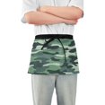 thumbnail image 1 of Yayeee Waist Apron with Pockets for Cooking Waterproof Half Server Aprons, Forest Camouflage Pattern, 1 of 7